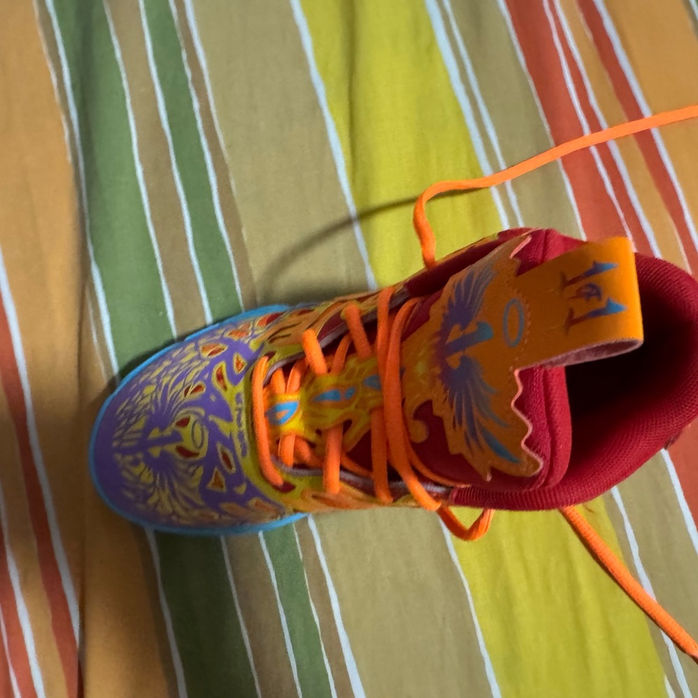 Puma Red and Orange Kids Sneakers